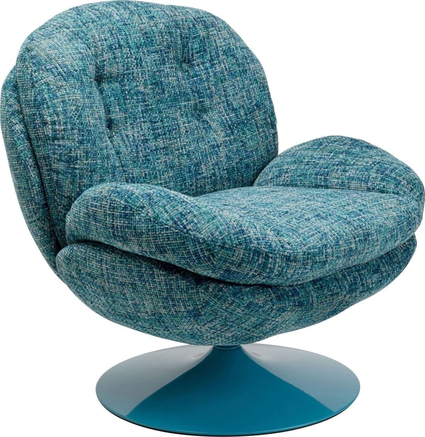 Draaistoel Met Arm Cosy Blue Kare Design Armstoel 70679