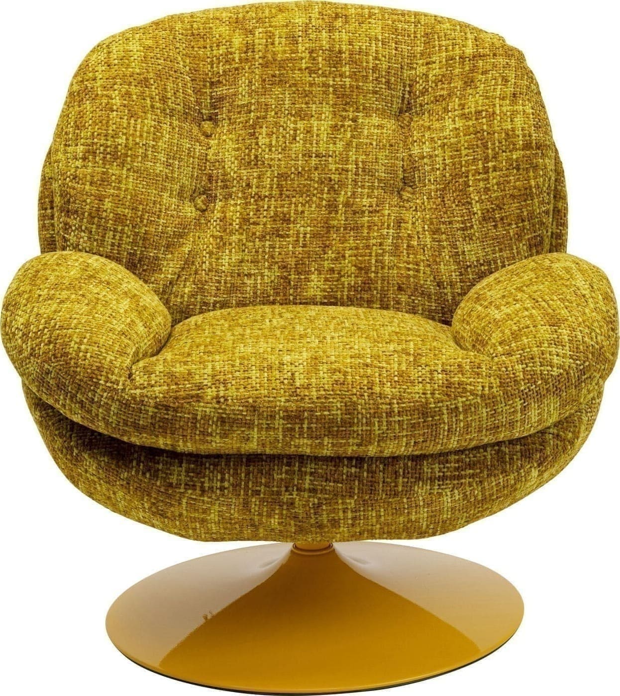 Draaistoel Met Arm Cosy Yellow Kare Design Armstoel 70678