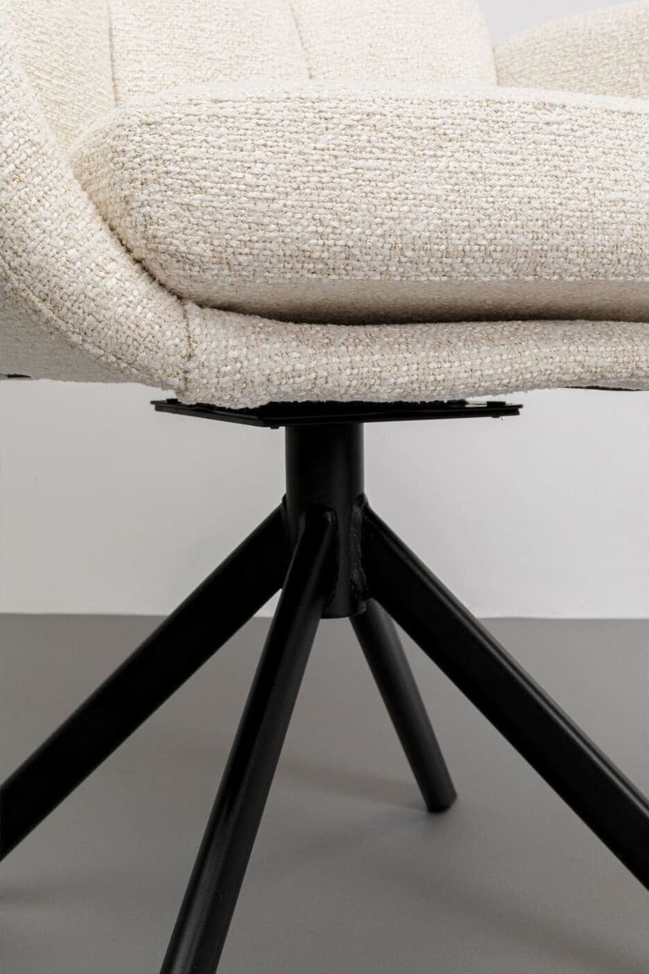 Draaistoel Molly Beige Kare Design Eetkamerstoel 70423