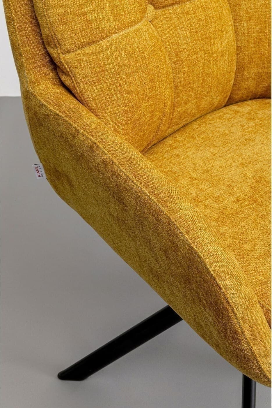 Draaistoel Molly Yellow Kare Design Eetkamerstoel 70422