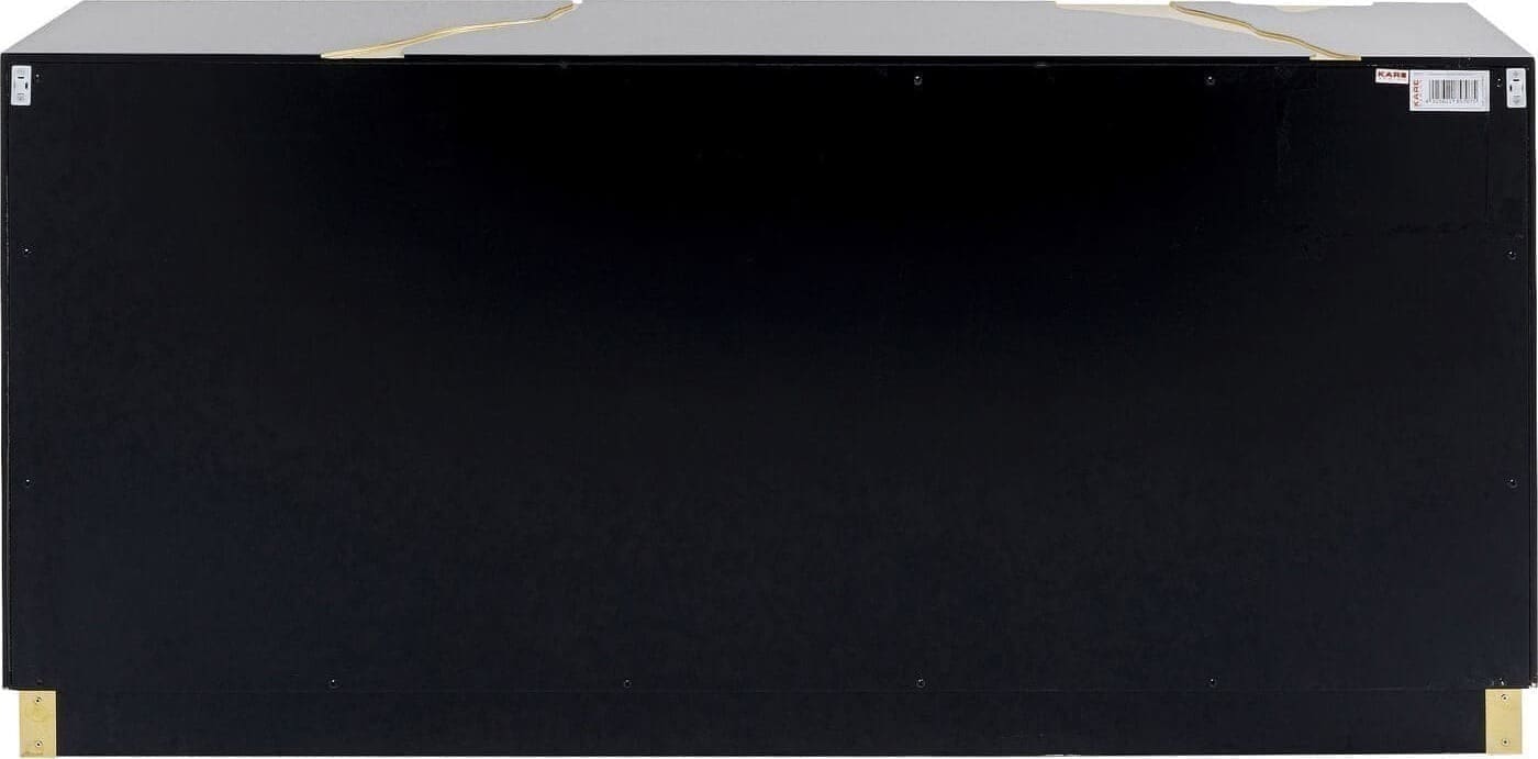 Dressoir Cracked Black Gold 165x80cm Kare Design Dressoir 86436