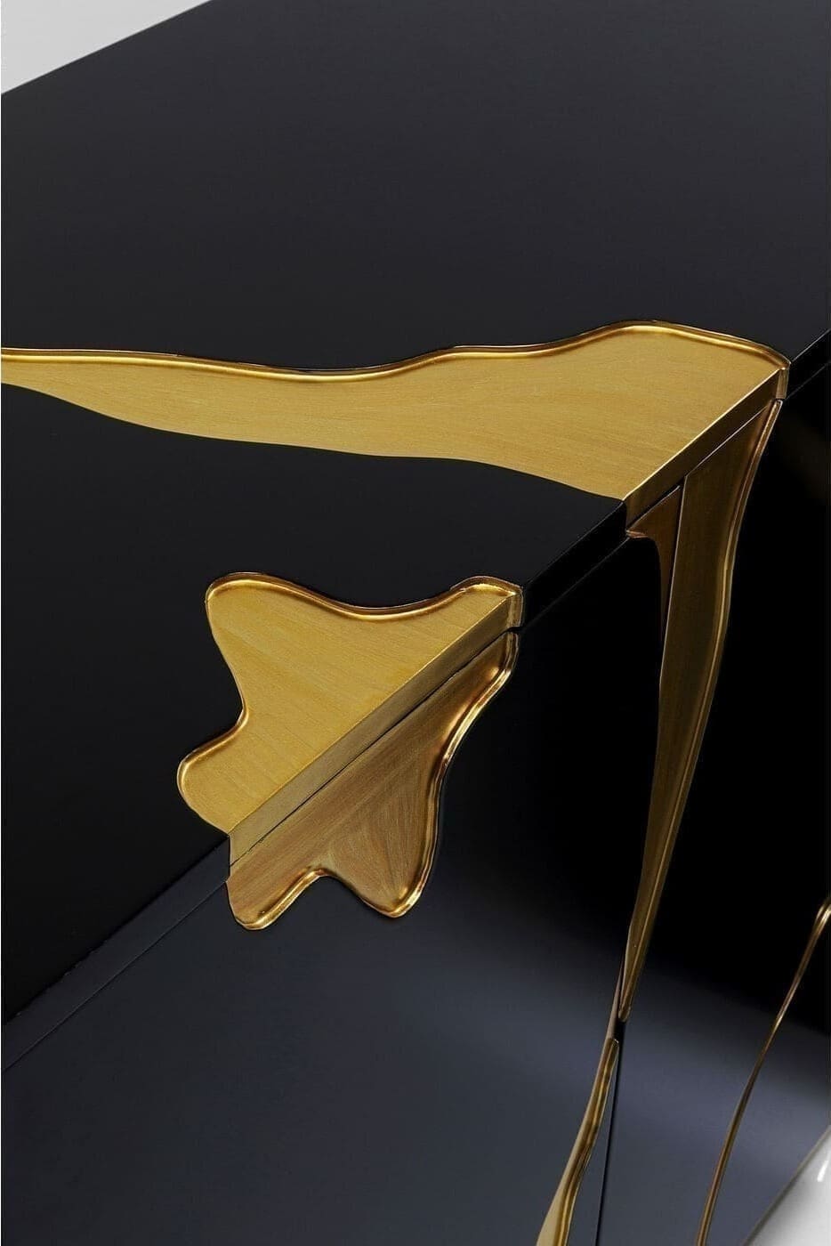 Dressoir Cracked Black Gold 165x80cm Kare Design Dressoir 86436