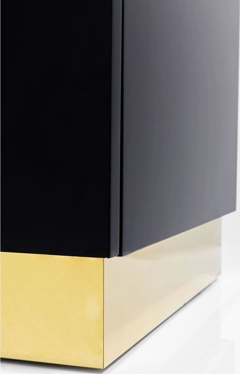 Dressoir Cracked Black Gold 165x80cm Kare Design Dressoir 86436