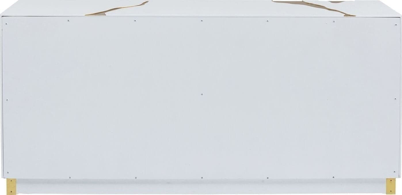 Dressoir Cracked White Gold 165x80cm Kare Design Dressoir 85707