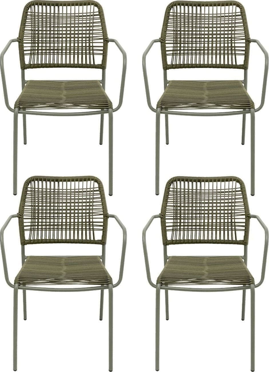 Eetkamerstoel Madagascar Green 4/Set Kare Design Eetkamerstoel 40434