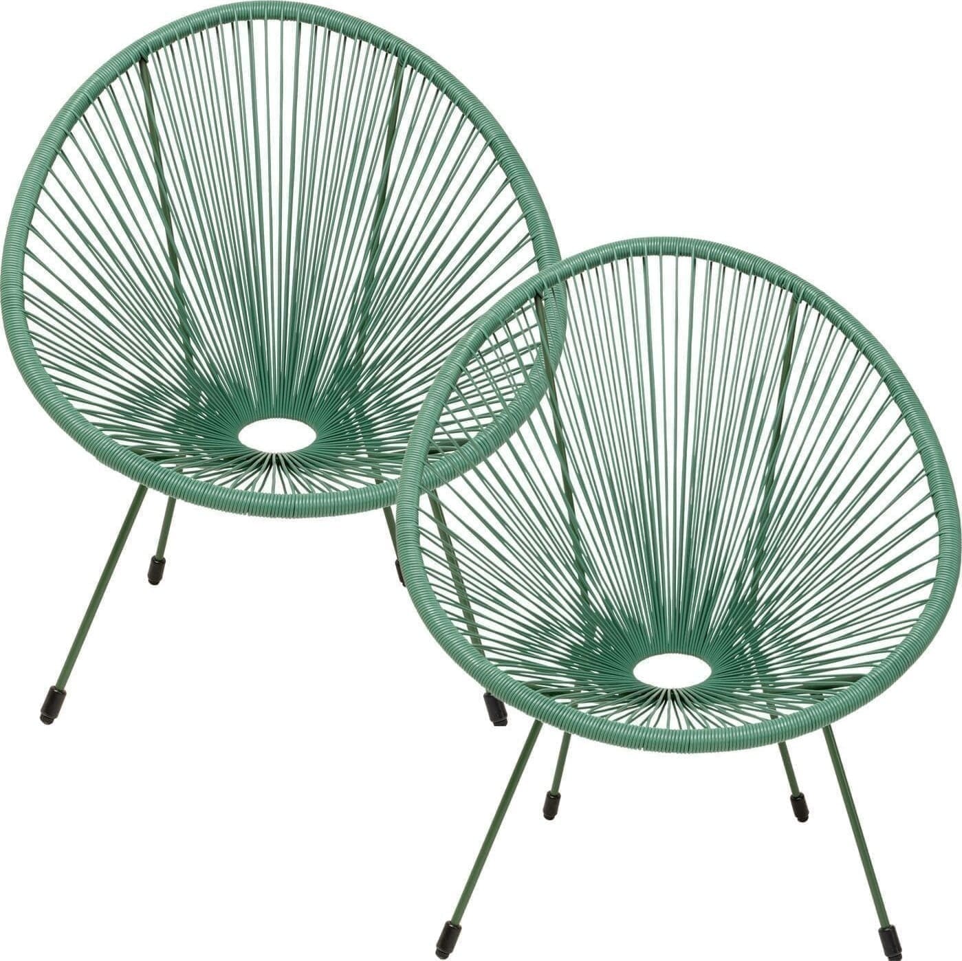 Fauteuil Acapulco Mono Green 2/Set Kare Design Fauteuil 47430