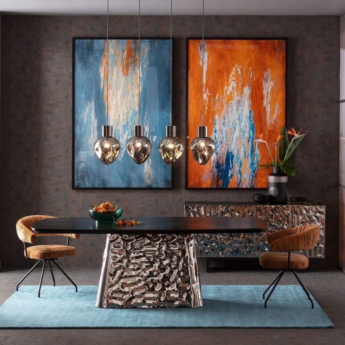 Fotolijst Artistas Blue 120x180cm Kare Design Schilderij 56237