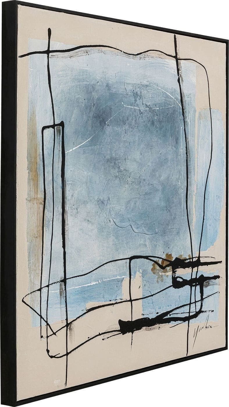 Fotolijst Dust Blue 100x100cm Kare Design Schilderij 54196