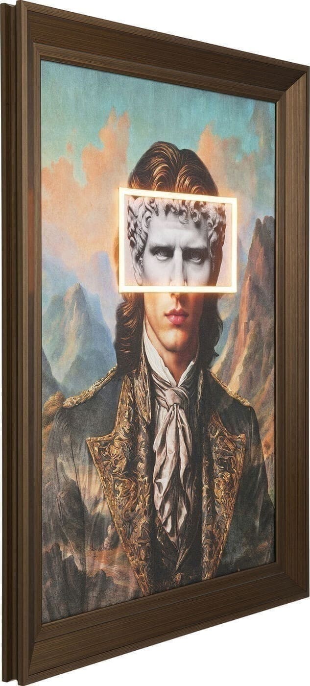 Fotolijst LED Art Gentleman 80x100cm Kare Design Schilderij 57156
