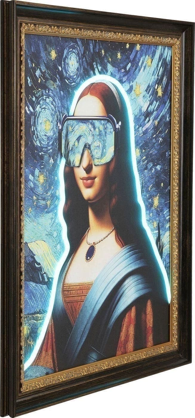 Fotolijst LED Art Lady 80x100cm Kare Design Schilderij 57155