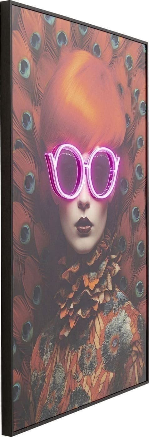 Fotolijst LED Fancy Red Lady 120x80cm Kare Design Schilderij 56578