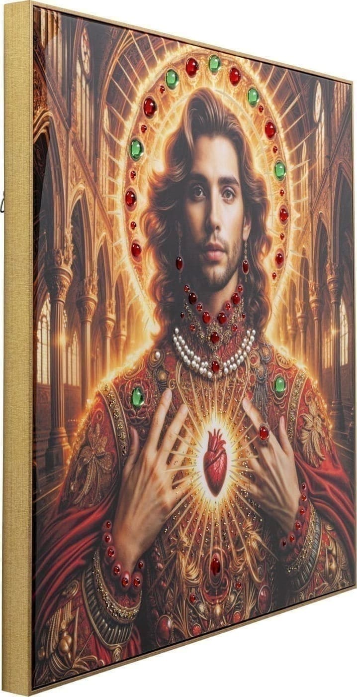 Fotolijst Muse Halo Man 100x100cm Kare Design Schilderij 57548
