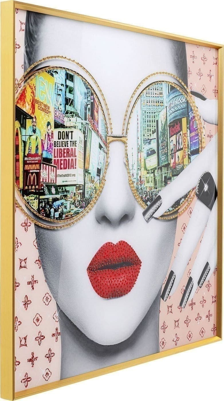 Fotolijst Times Square View 120x120cm Kare Design Schilderij 56218