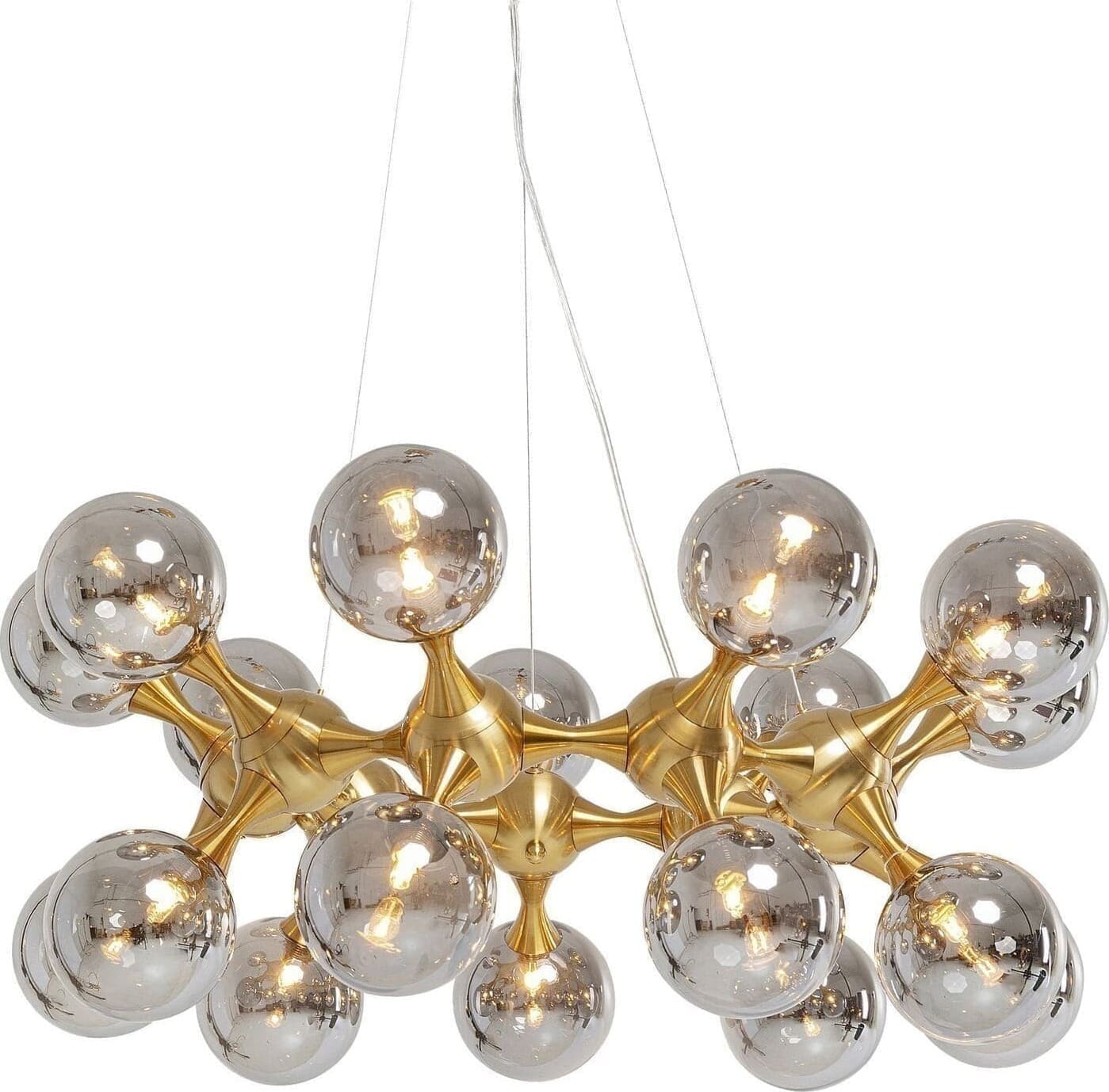 Hanglamp Atomic Bals Brass Ø75cm Kare Design Hanglamp 53394