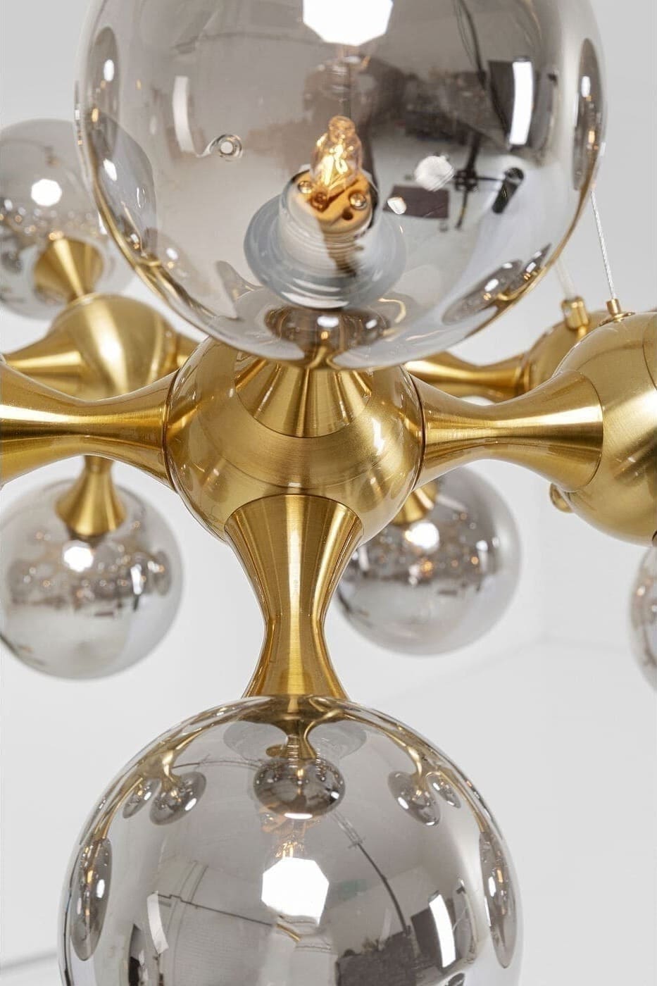 Hanglamp Atomic Bals Brass Ø75cm Kare Design Hanglamp 53394