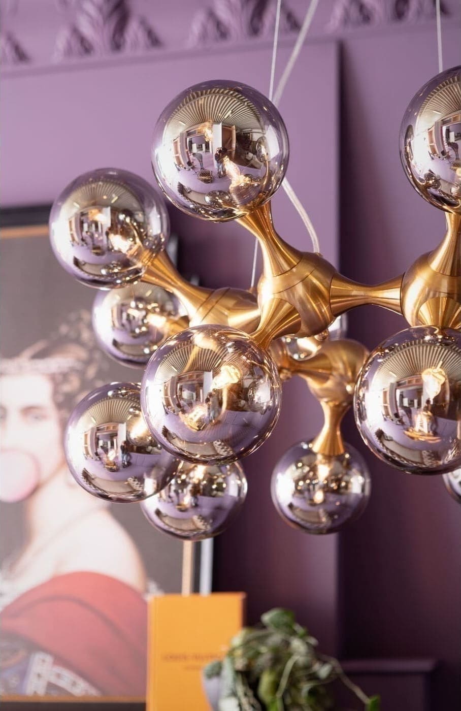 Hanglamp Atomic Bals Brass Ø75cm Kare Design Hanglamp 53394