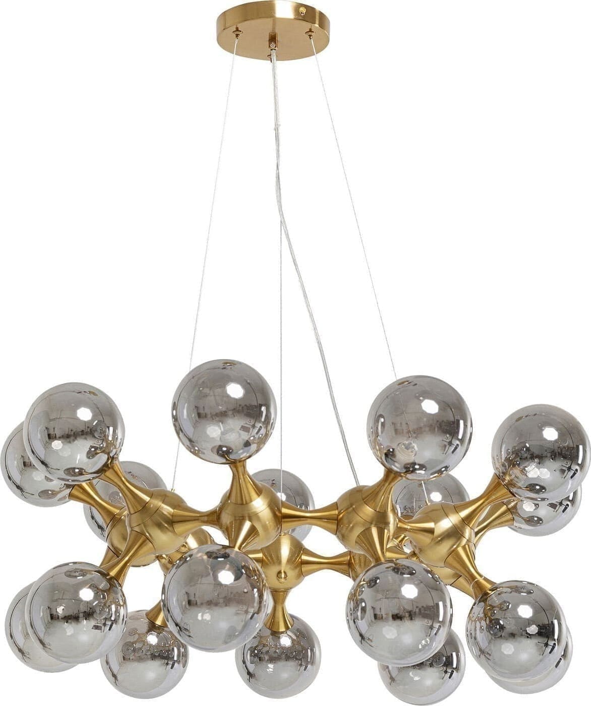 Hanglamp Atomic Bals Brass Ø75cm Kare Design Hanglamp 53394