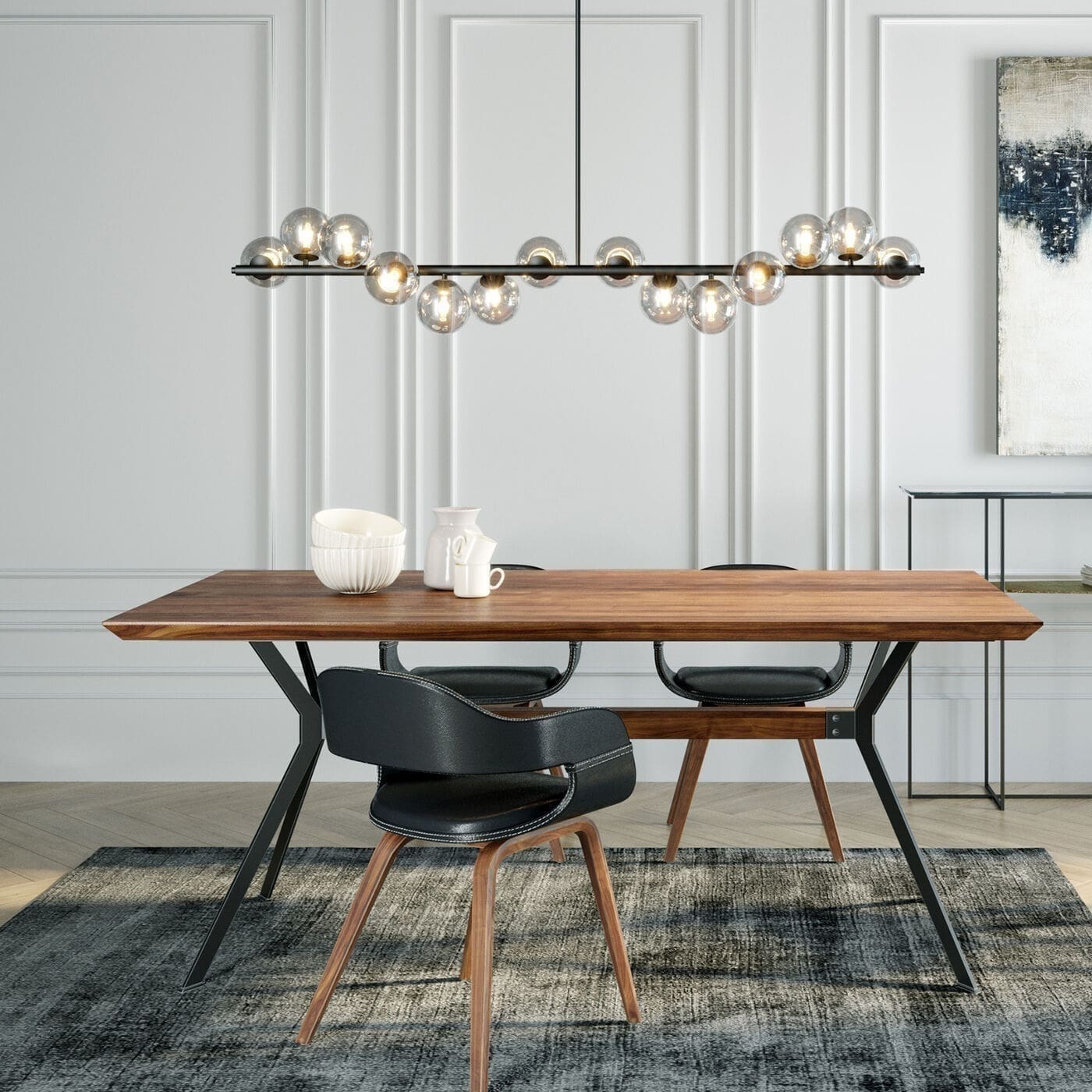 Hanglamp Scala Bals Black 155cm Kare Design Hanglamp 52511