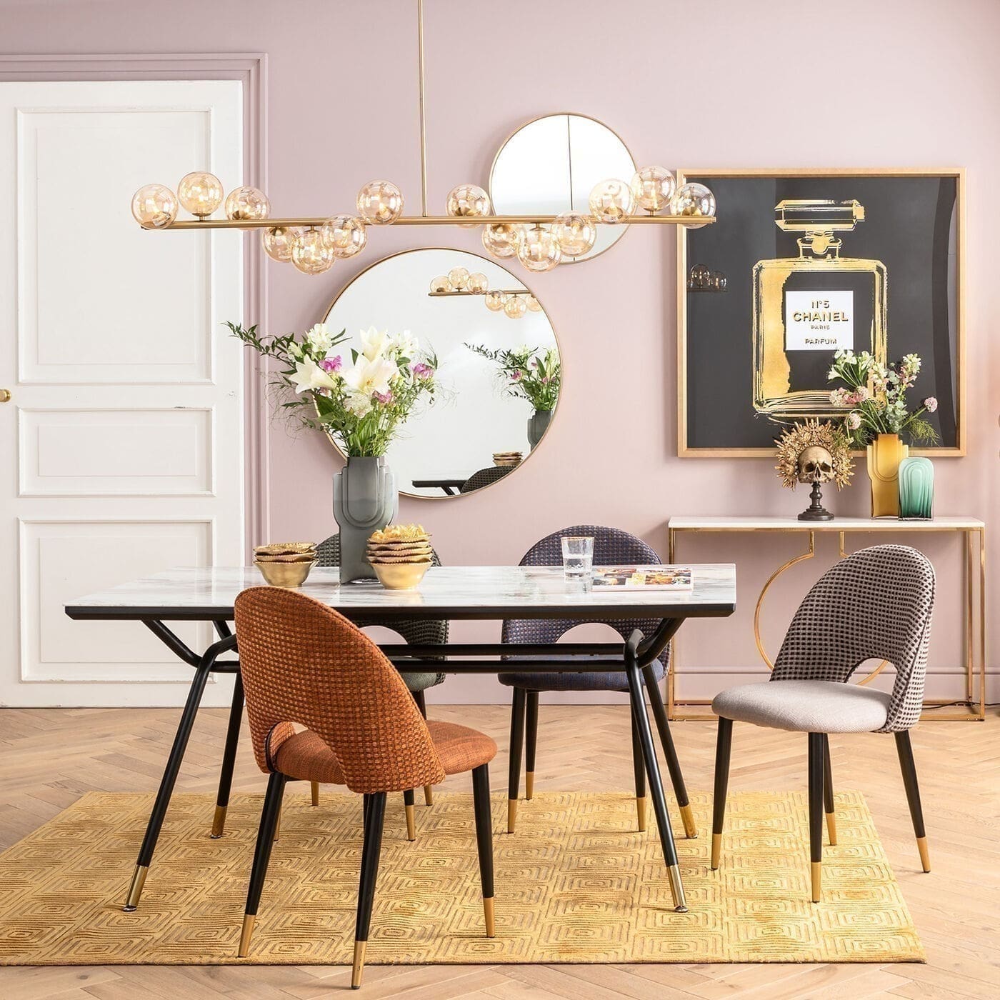 Hanglamp Scala Bals Brass 155cm Kare Design Hanglamp 52512