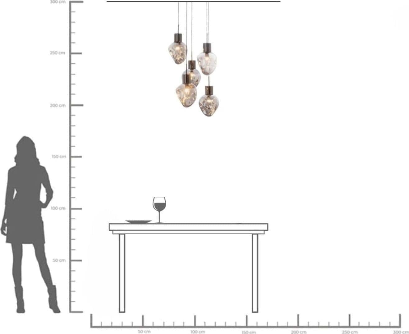 Hanglamp Supernova Smoky Cinque Ø50cm Kare Design Hanglamp 56423
