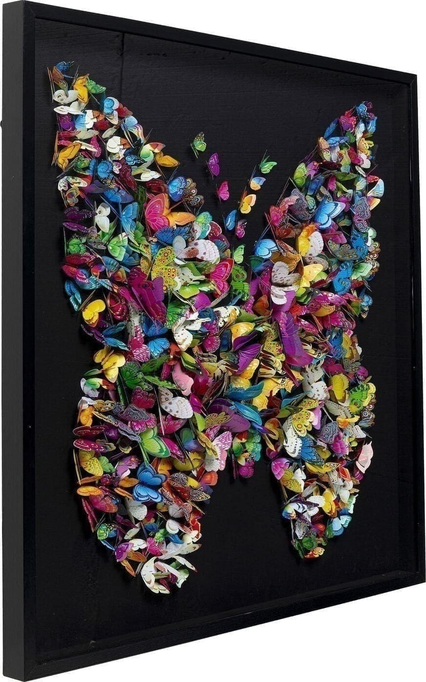 Object Schilderij Farfalla 120x120cm Kare Design Beeld 51628