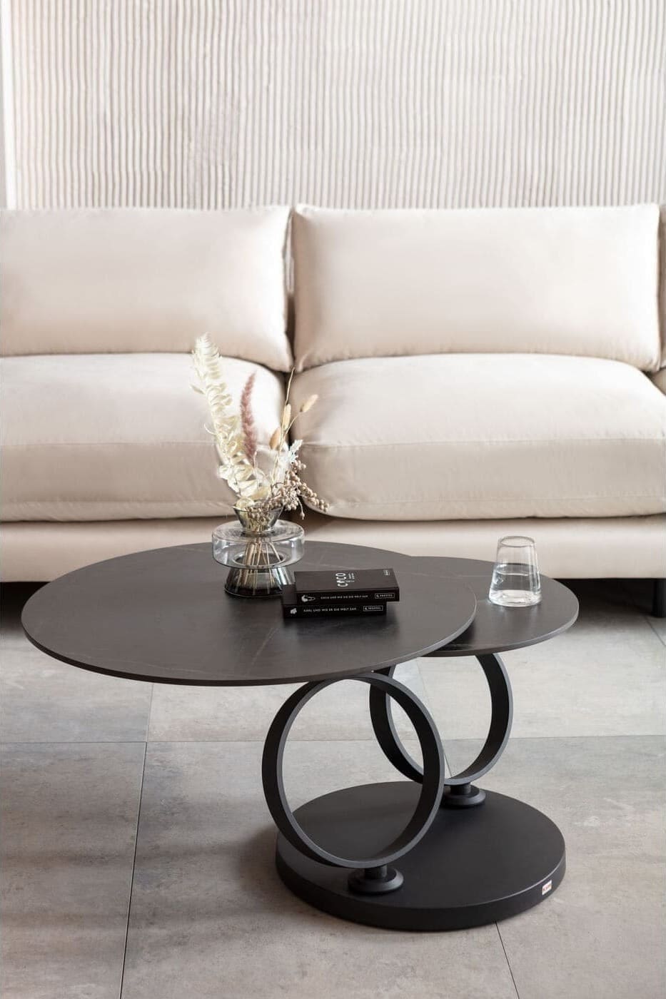 Salontafel Beverly Black 133x80cm Kare Design Salontafel 85504