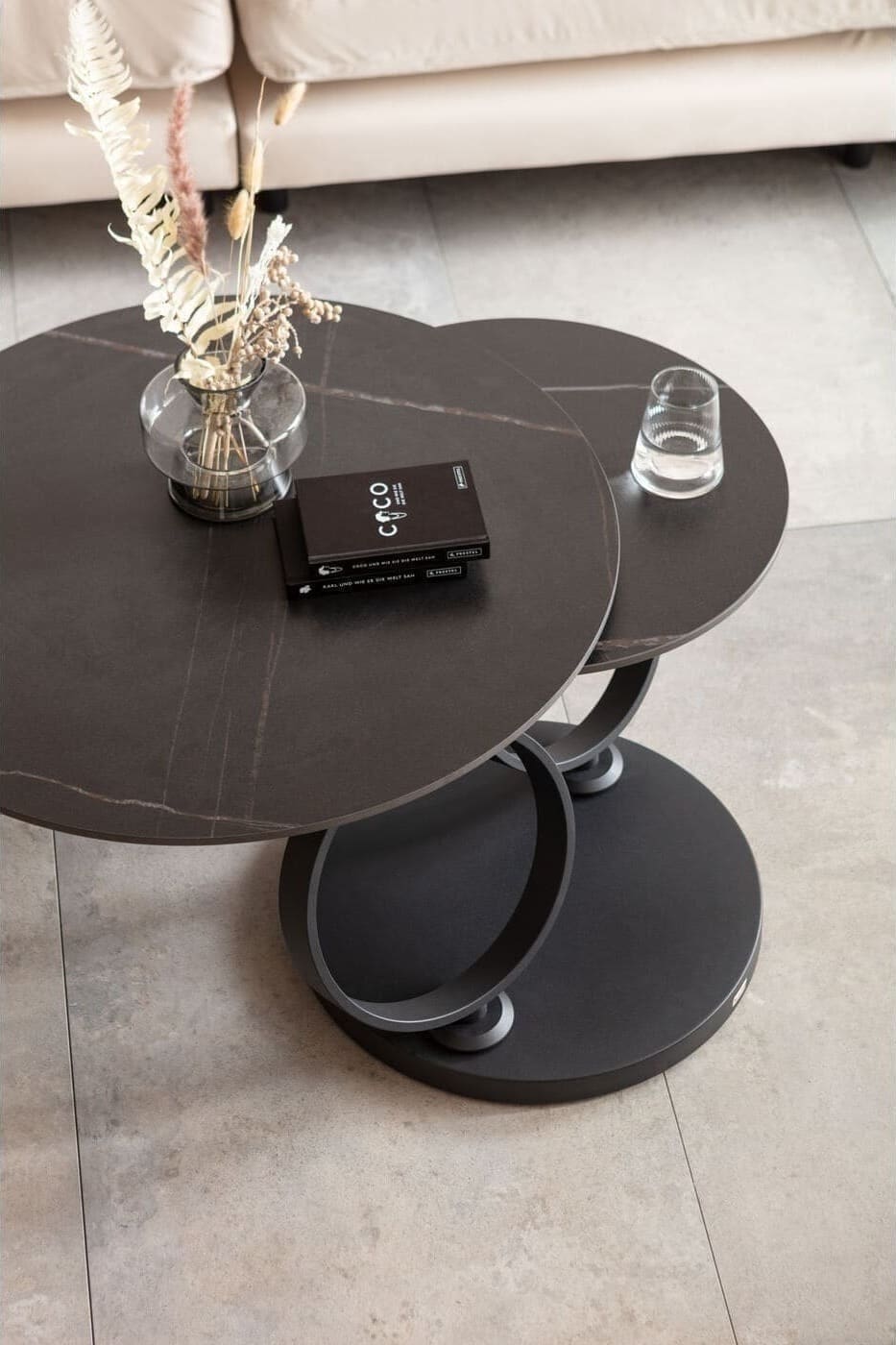Salontafel Beverly Black 133x80cm Kare Design Salontafel 85504