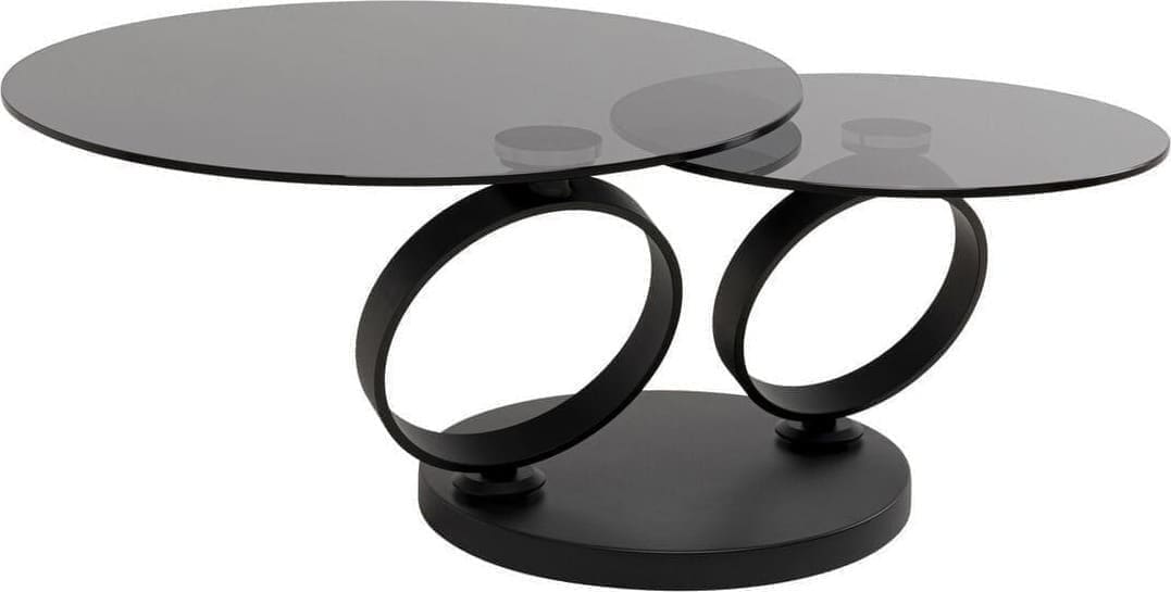 Salontafel Beverly Smoke Black 132x80cm Kare Design Salontafel 70711