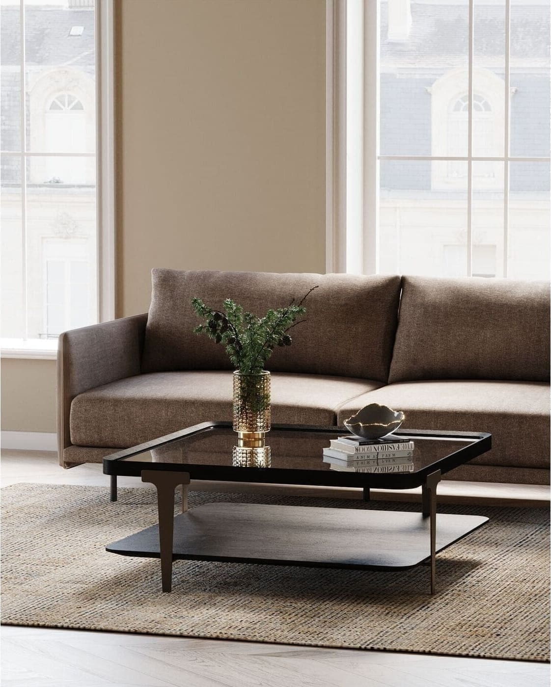 Salontafel Divine 100x100cm Kare Design Salontafel 70054