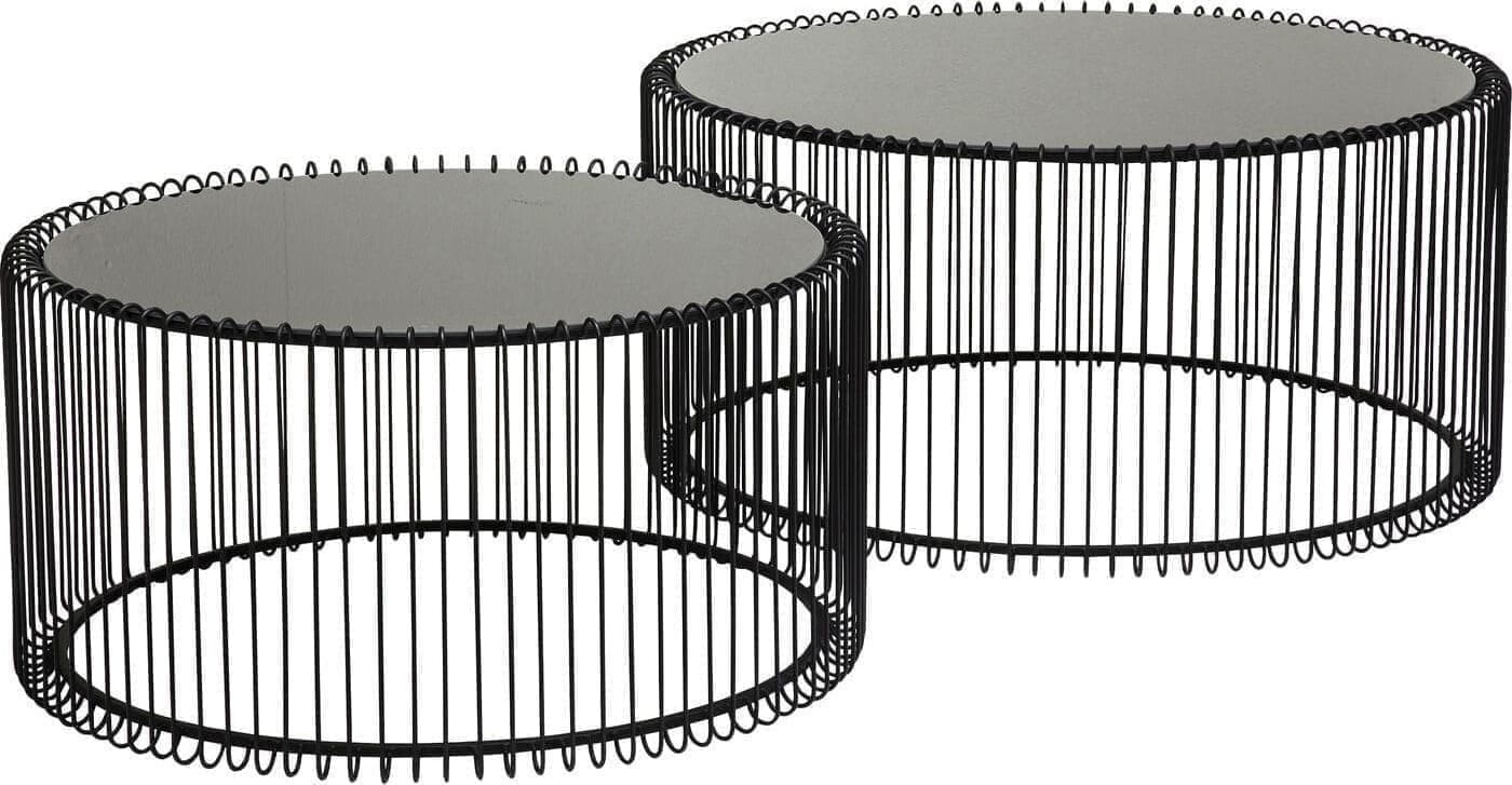 Salontafel Wire Black (2/Set) Kare Design Salontafel 79577