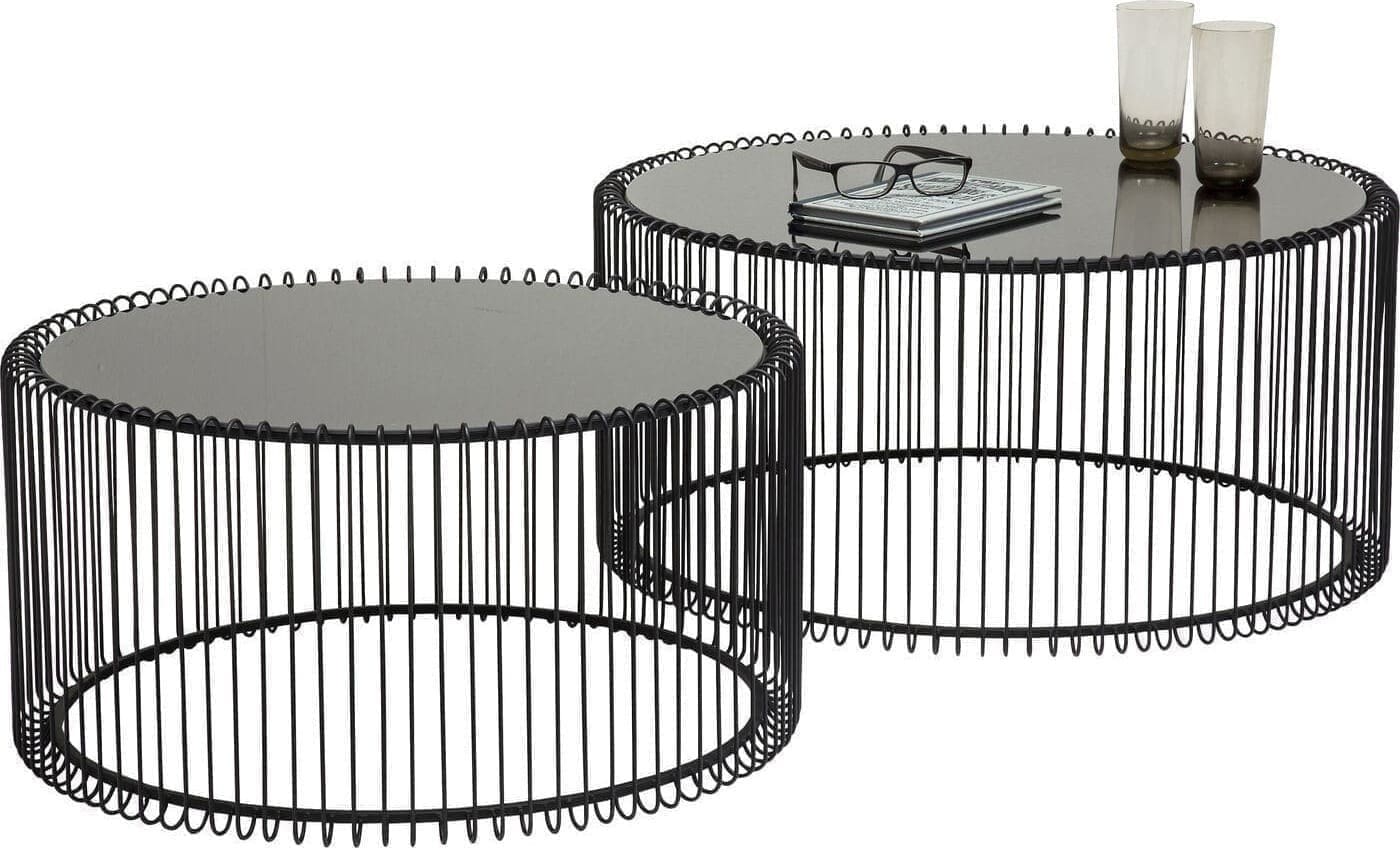 Salontafel Wire Black (2/Set) Kare Design Salontafel 79577