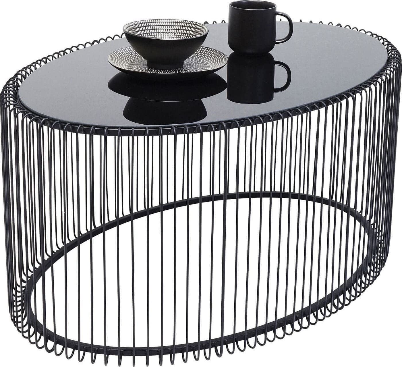 Salontafel Wire Uno Black 60x90cm Kare Design Salontafel 84517