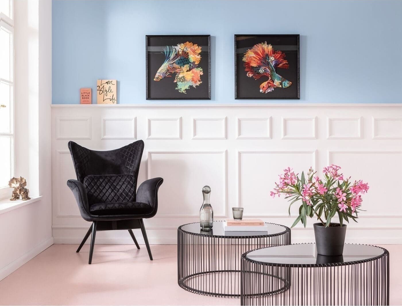Salontafel Wire Uno Black 60x90cm Kare Design Salontafel 84517