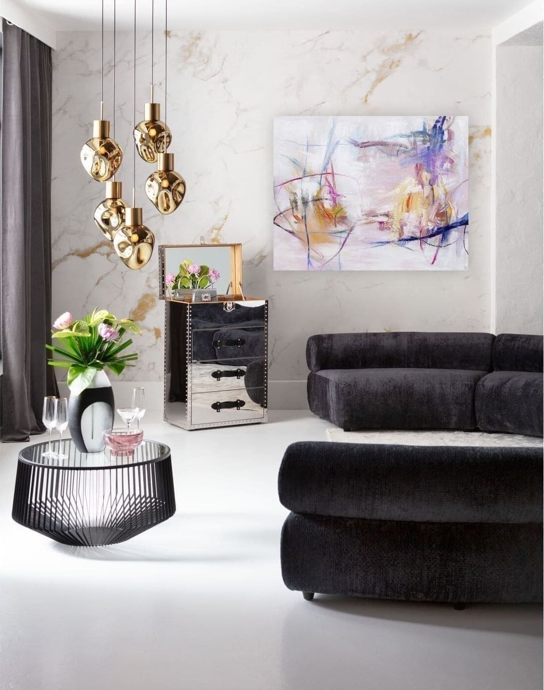 Schilderij Canvas Abstract Fun 120x150cm Kare Design Schilderij 57540