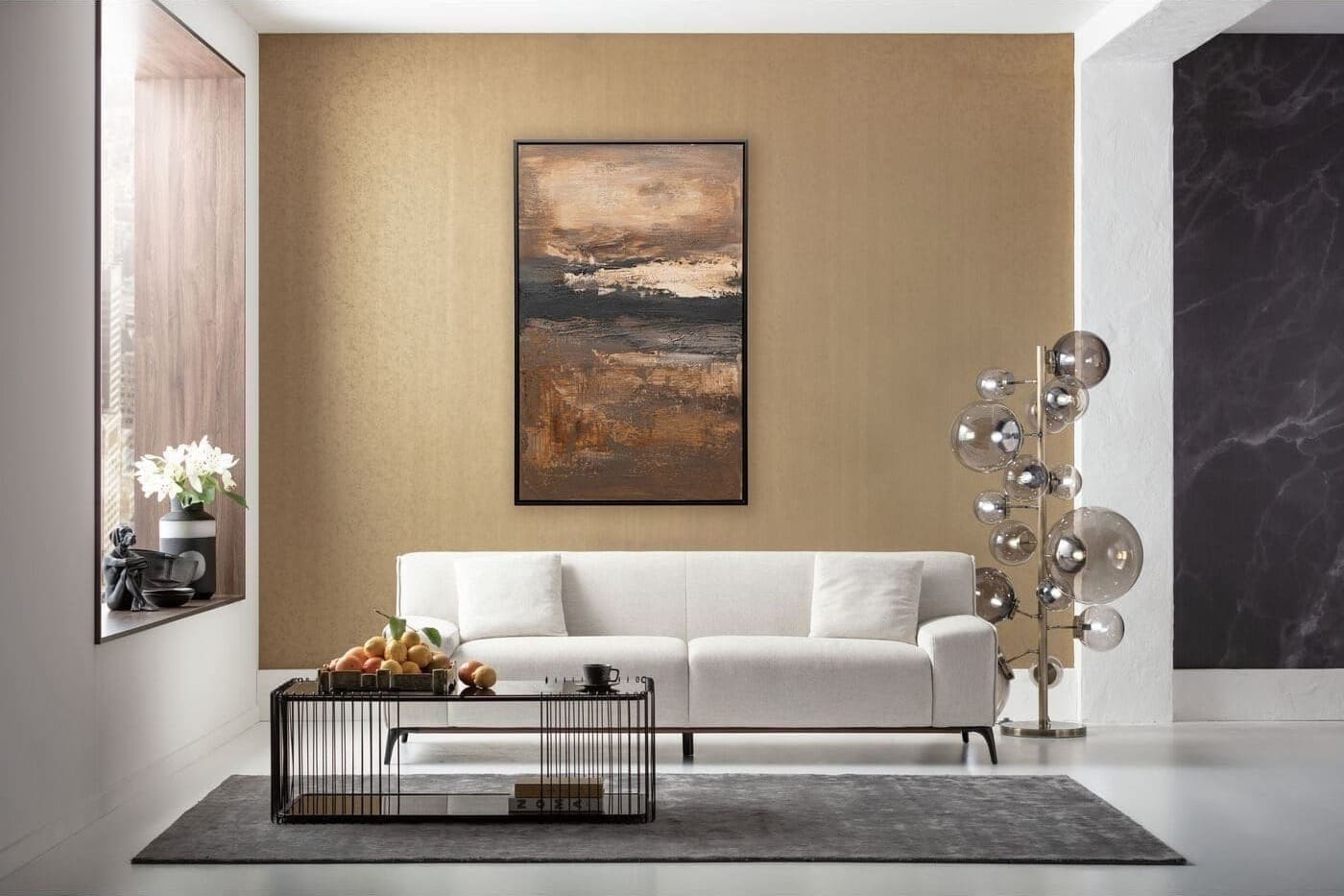 Schilderij Canvas Dusty Horizon 100x150cm Kare Design Schilderij 57544