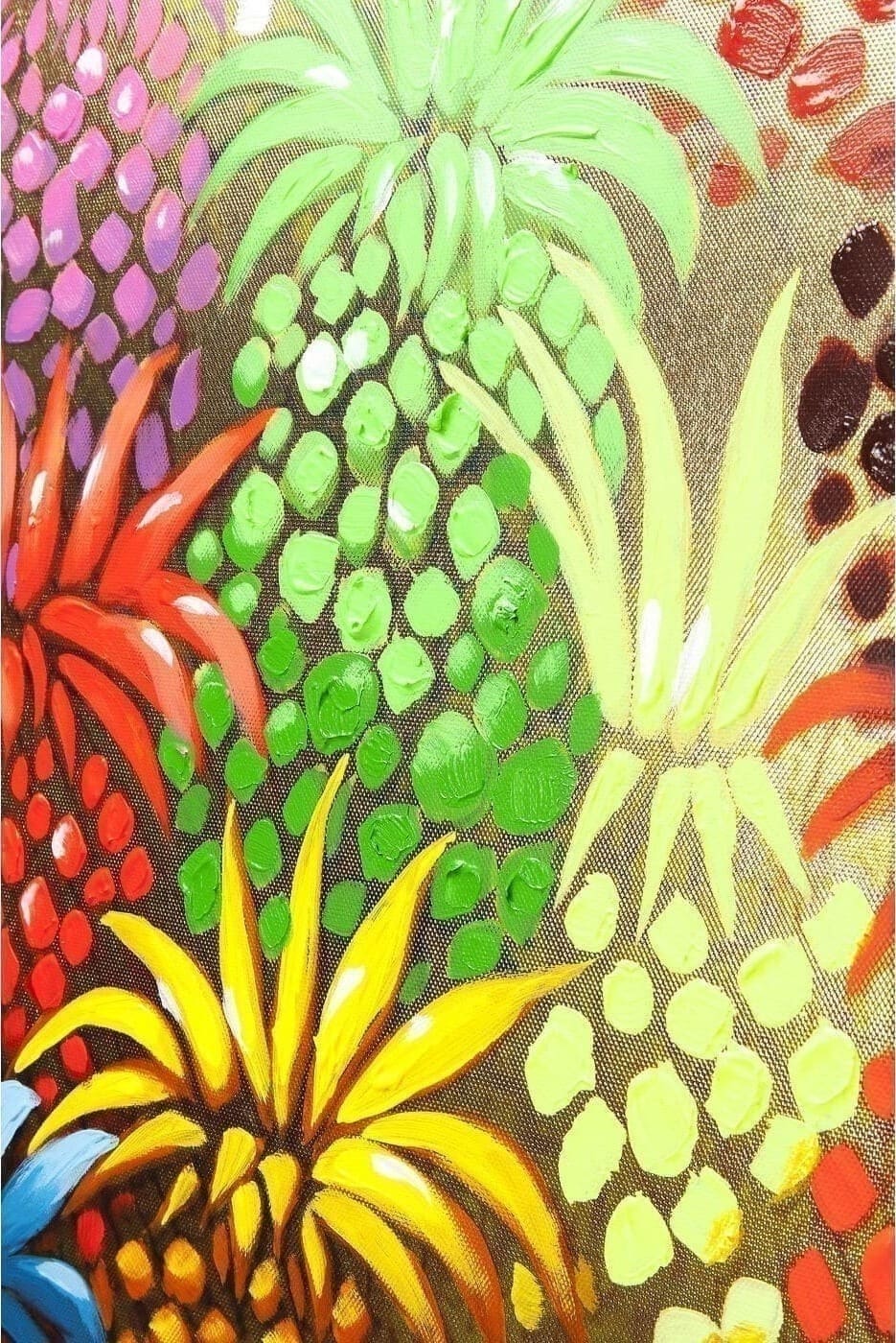 Schilderij Canvas Flower Elefant 120x90cm Kare Design Schilderij 60441