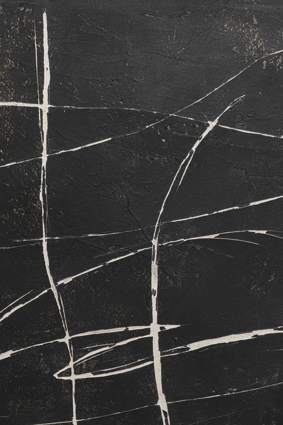 Schilderij Canvas Sketch Black 120x120cm Kare Design Schilderij 57539