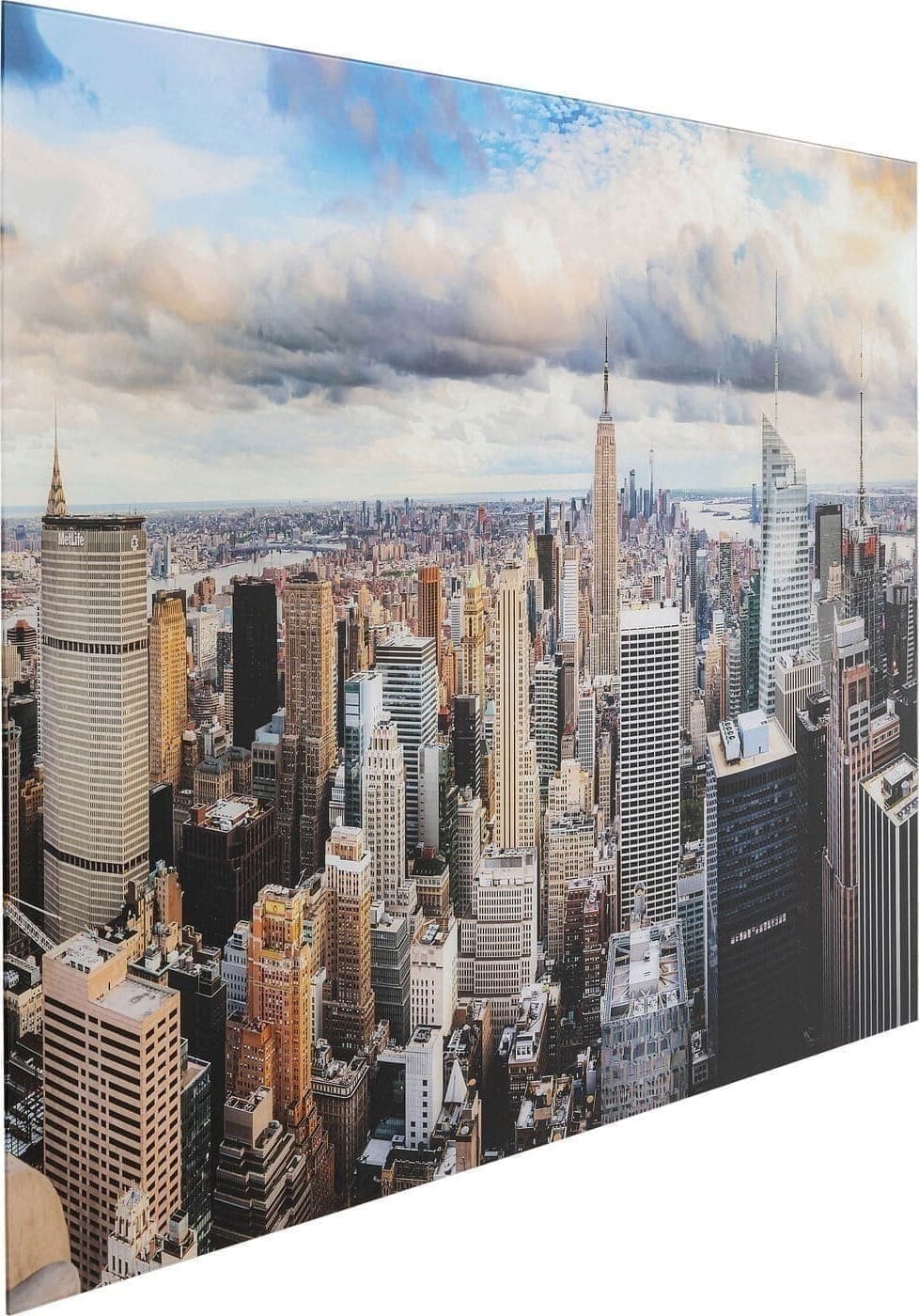 Schilderij Glas City View 150x100cm Kare Design Schilderij 56581