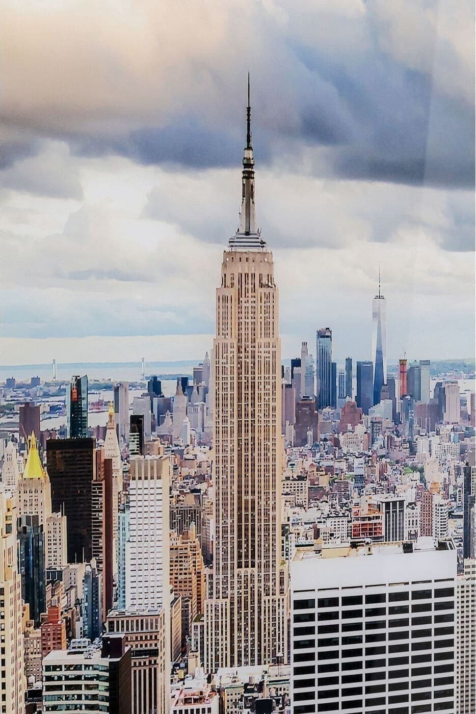 Schilderij Glas City View 150x100cm Kare Design Schilderij 56581