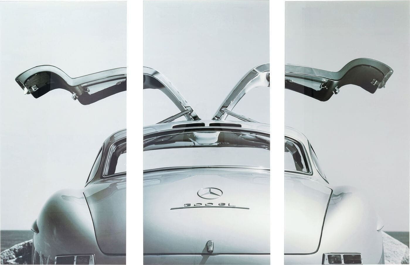 Schilderij Glas Triptychon Oldtimer Back 240x160cm Kare Design Schilderij 51522