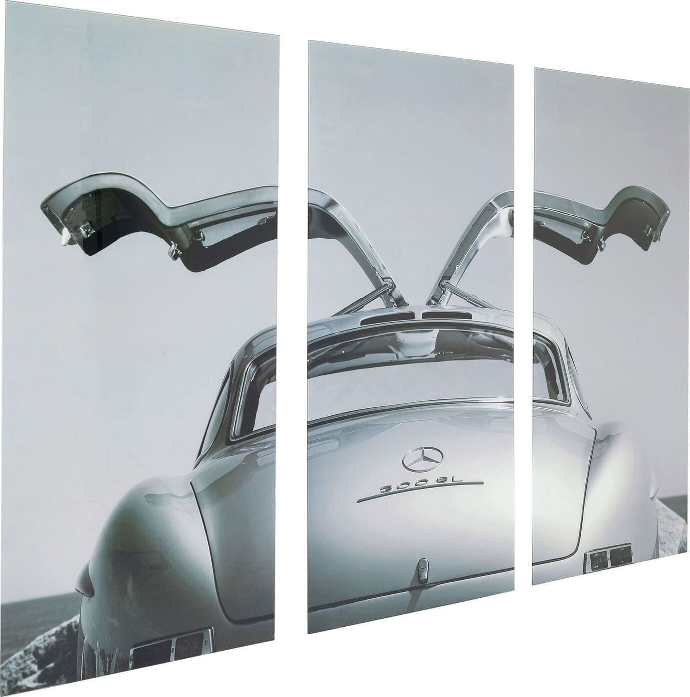 Schilderij Glas Triptychon Oldtimer Back 240x160cm Kare Design Schilderij 51522