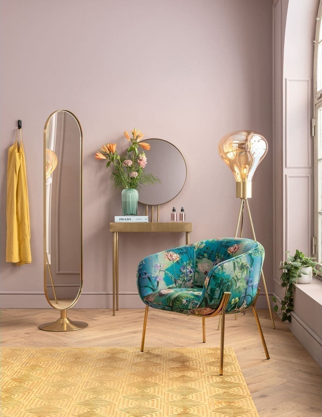 Spiegel Staand Curve 38x172cm Kare Design Spiegel 82969