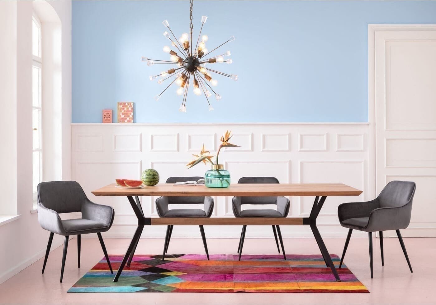Tafel Downtown Oak 220x100cm Kare Design Eettafel 80759