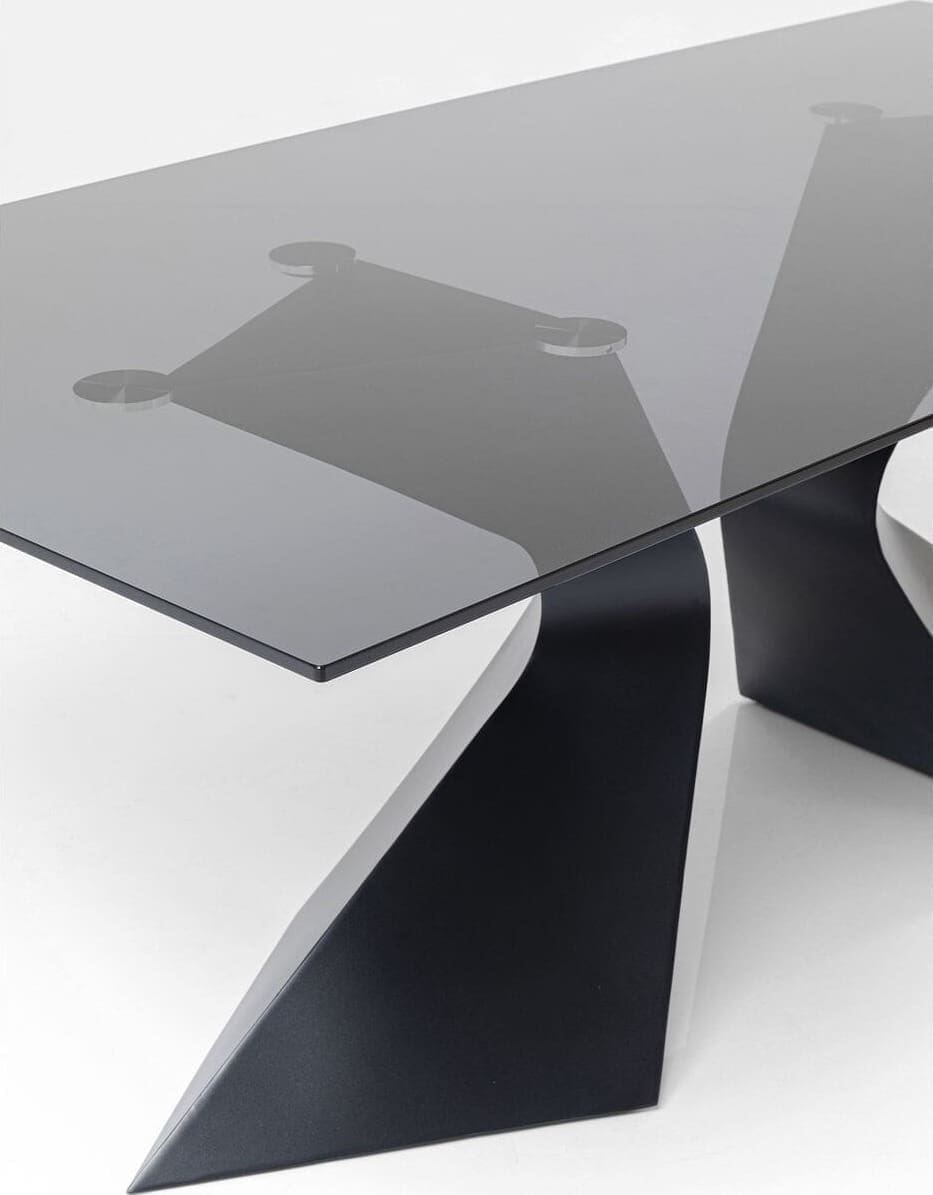 Tafel Gloria Black 200x100cm Kare Design Eettafel 85731
