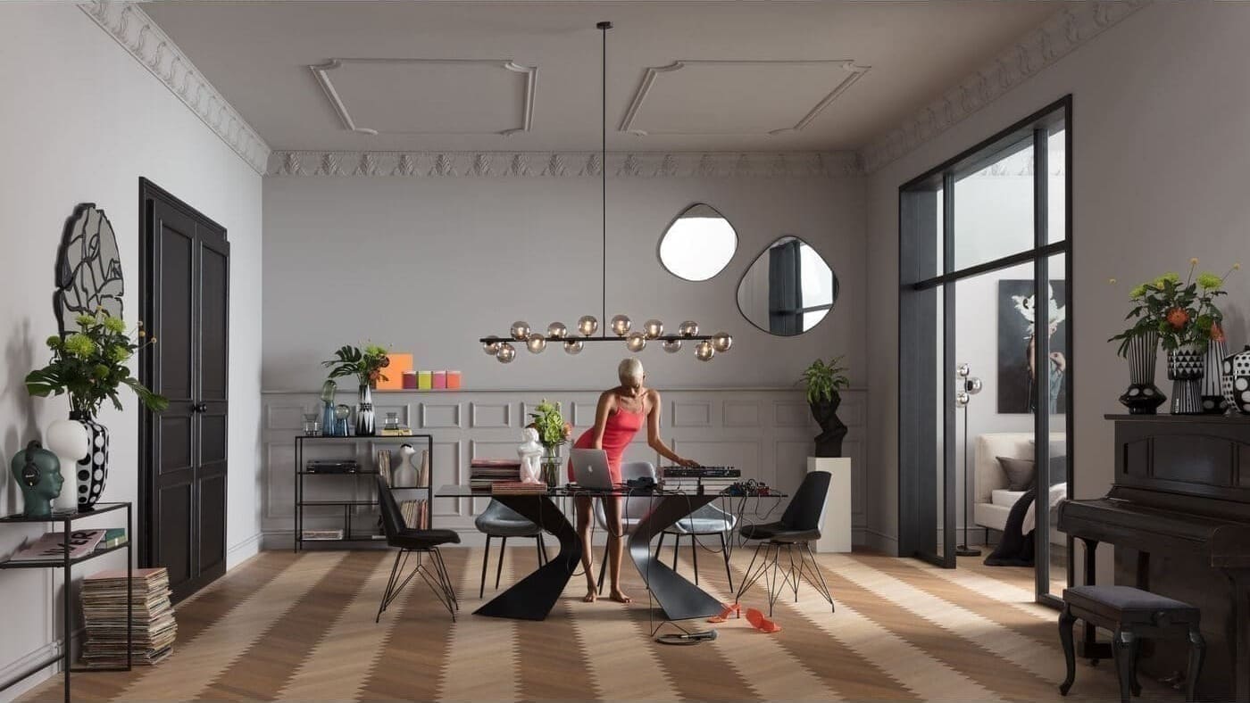 Tafel Gloria Black 200x100cm Kare Design Eettafel 85731