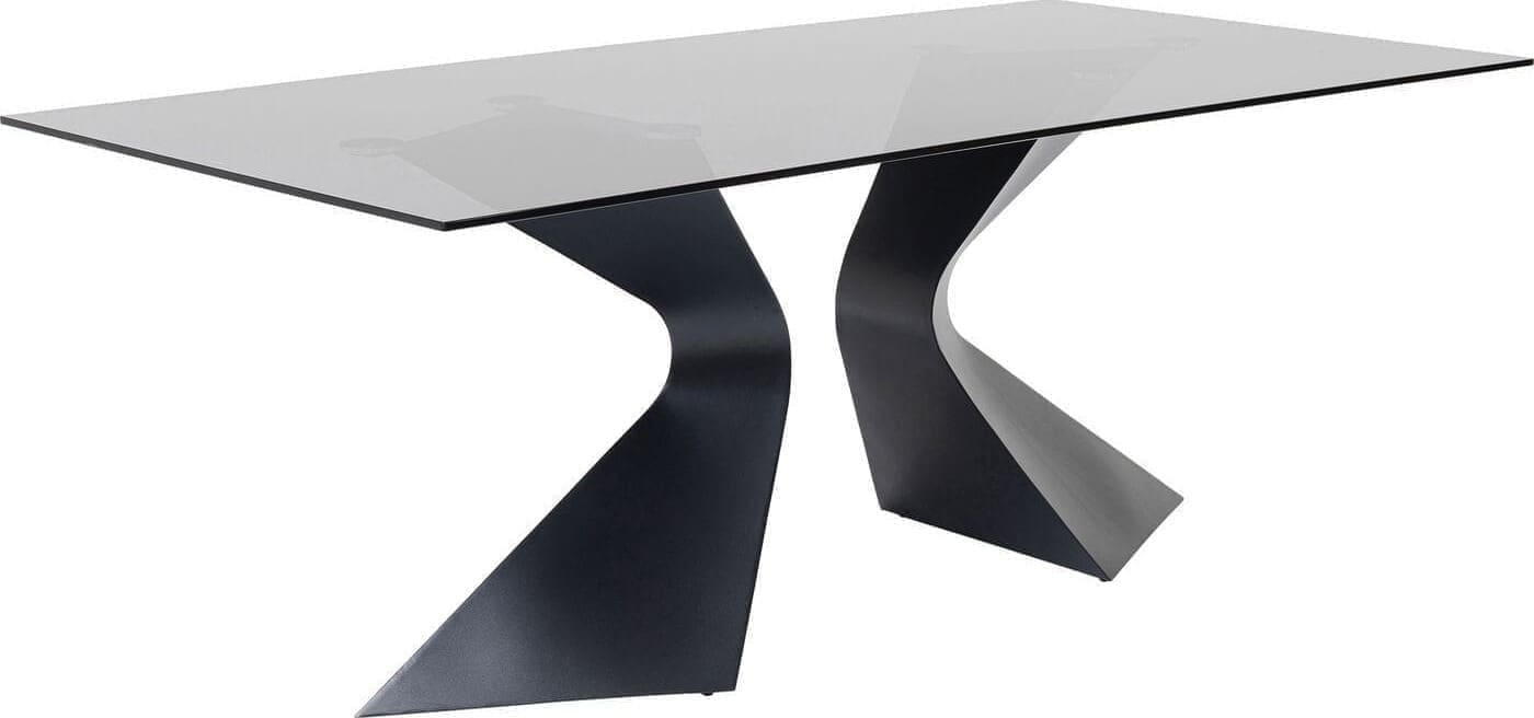 Tafel Gloria Black 200x100cm Kare Design Eettafel 85731