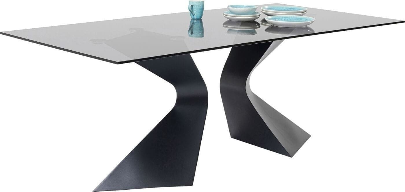 Tafel Gloria Black 200x100cm Kare Design Eettafel 85731