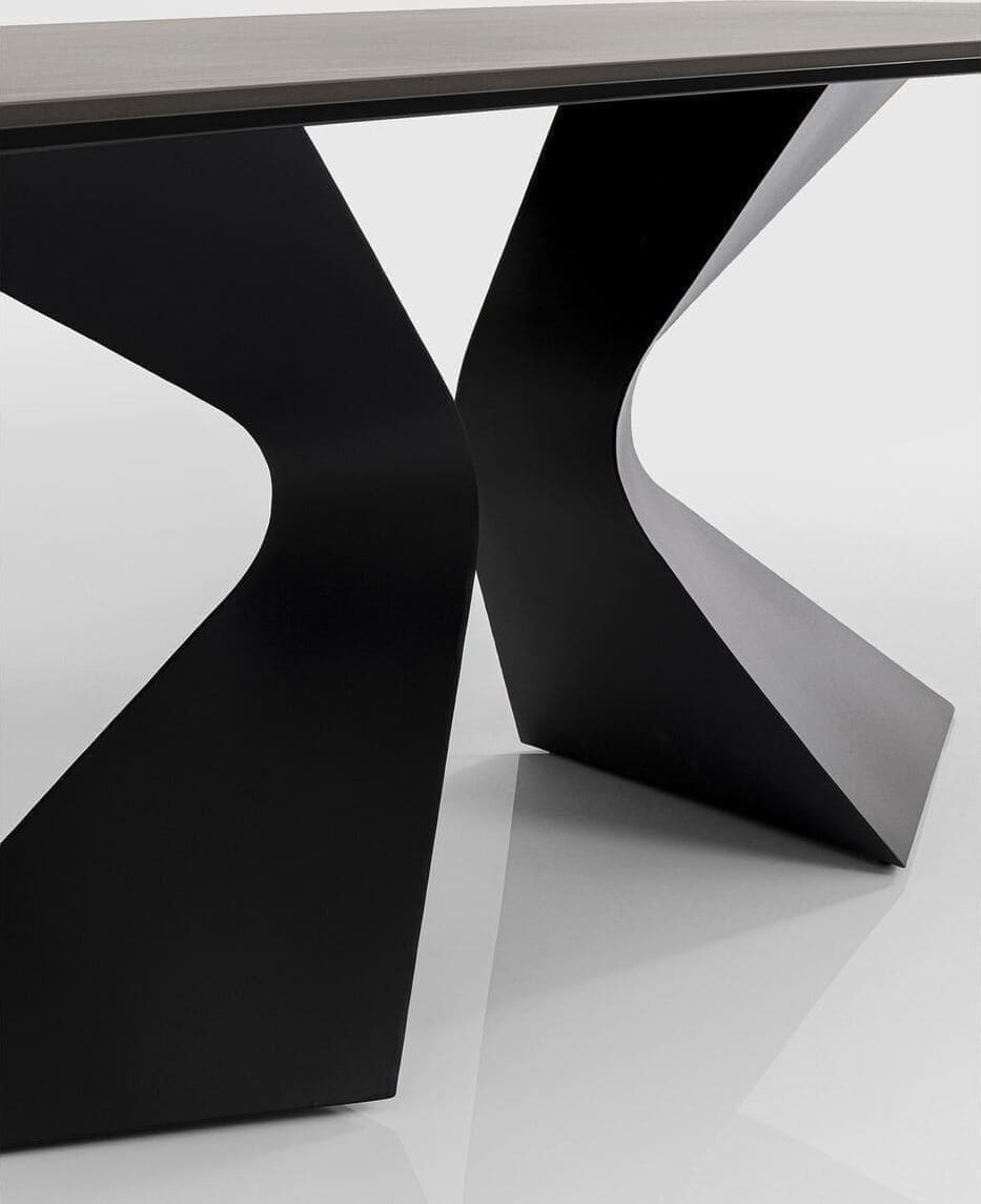 Tafel Gloria Ceramic Black 180x90cm Kare Design Eettafel 87349