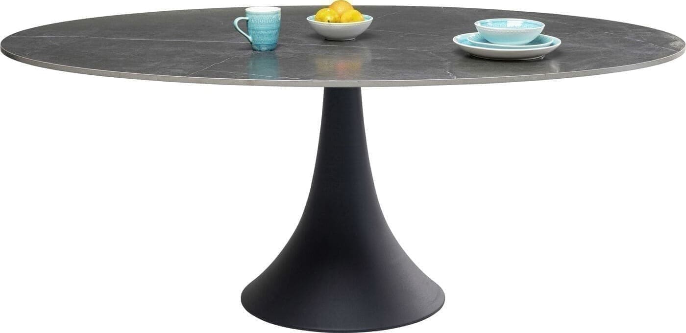 Tafel Grande Possibilita Black 180x120cm Kare Design Eettafel 85735