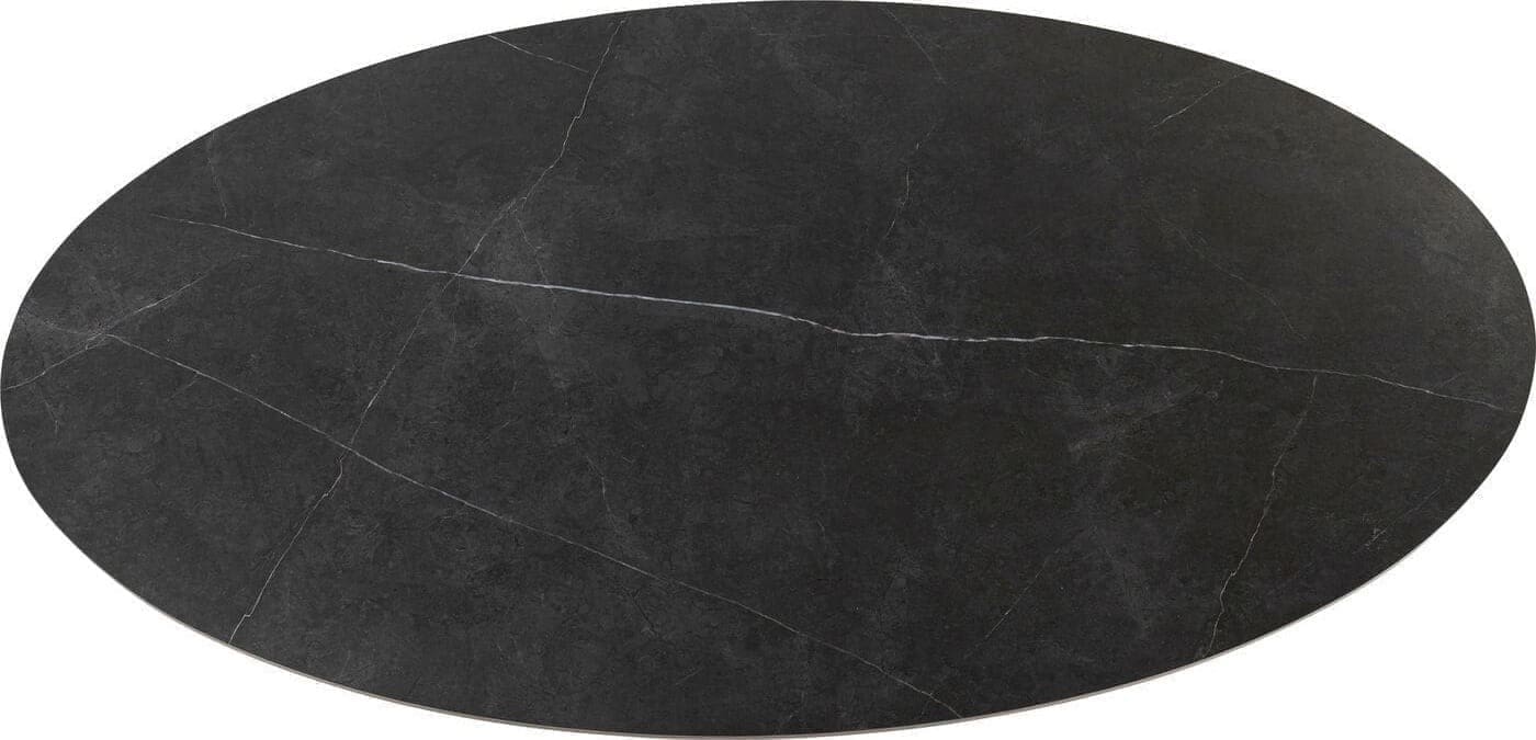 Tafel Grande Possibilita Black 220x120cm Kare Design Eettafel 86383